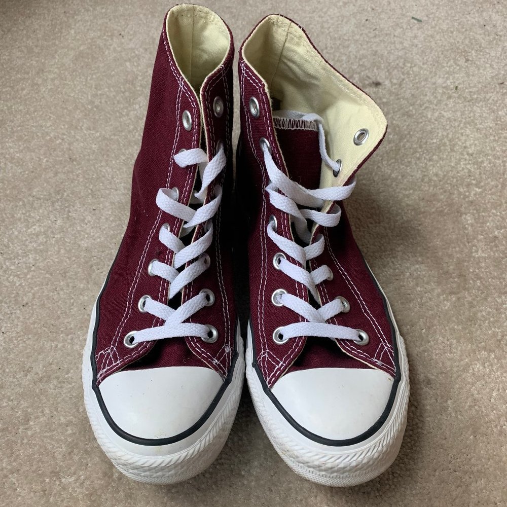 Maroon Chuck Taylor All Star Converse High Tops